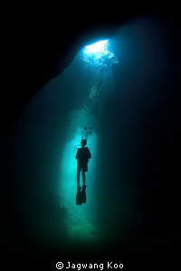 Cathedral Cave of Coron Island in Philippines by Jagwang Koo 